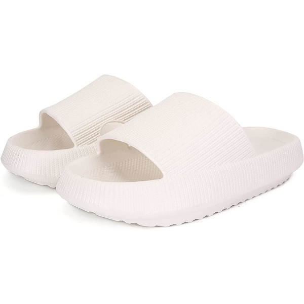 Tofflor Stötdämpande Mjukt EVA Foam Slip-on White Vit