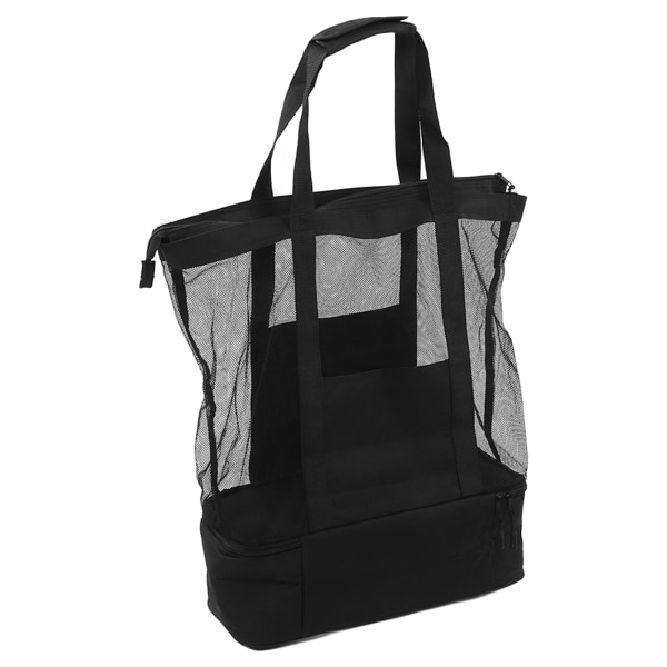 Rejsetaske med stor kapacitet Bærbar bærbar nethåndbagagetaske med sidelomme til Gym Sports Home Sort
