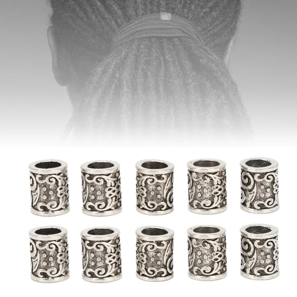 20 stk skjeggperle DIY legeringsdekorasjon Unisex vintage dreadlock perle for Dail Life Wedding