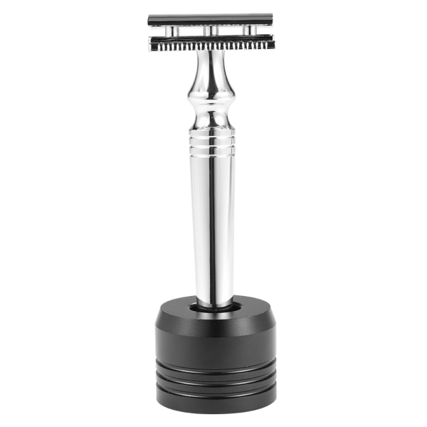 Rund overskæg barbermaskine Børstebase barbermaskine Barberbørstestativ Zinklegeringsholder stabil