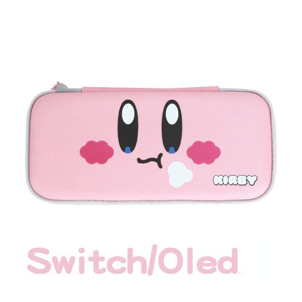 Kompatibel med Nintendo Switch Kirby Storage Bag NS Soft Bag OLED Portable Clutch Host Cover Switch/Oled rosa