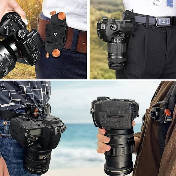 Kamerabælte Spænde Hurtigkobling Kamerabælte DSLR-kameramontering (Orange)