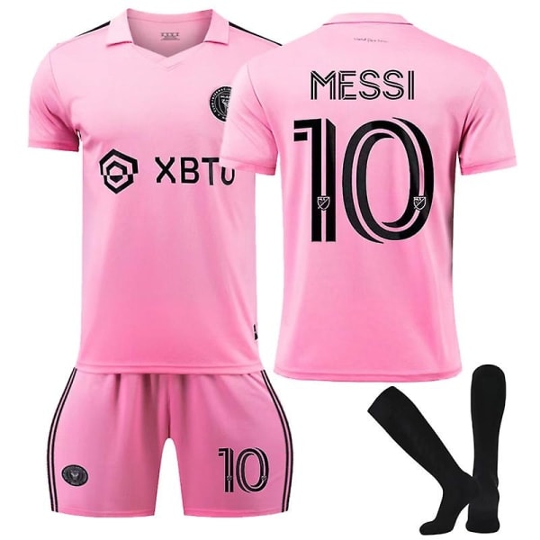 Inter Miami Lionel Messi #10 Fotbollströja Pack T-shirt y rosa 28 pink 28