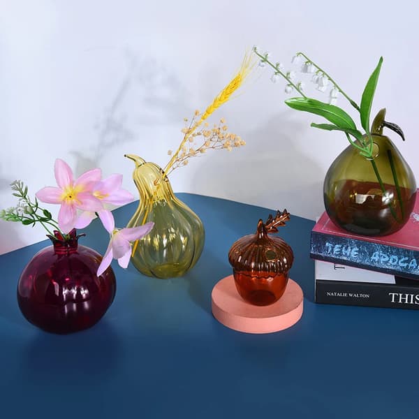 4 stilarter granatæble hasselnød pære kalebas form blomster vase