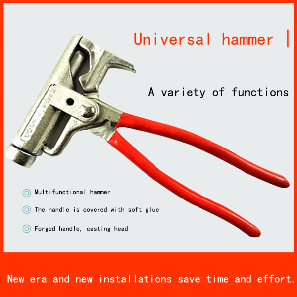 10i1 Universal Hammer Multifunktion Kulstål Hammer Omnipotent Hammer