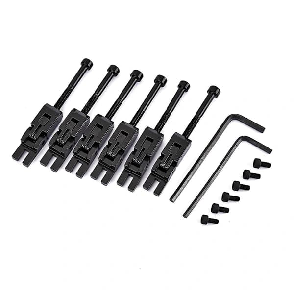 6 stk Dobbel Låsing System Ros Gitar Tremolo Bro Blå