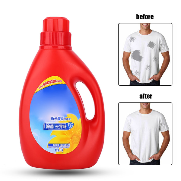 Tøj Dybde rengøring Vask Lugt Pletter Fjernelse Tøjvaskemiddel Væske (1 kg)