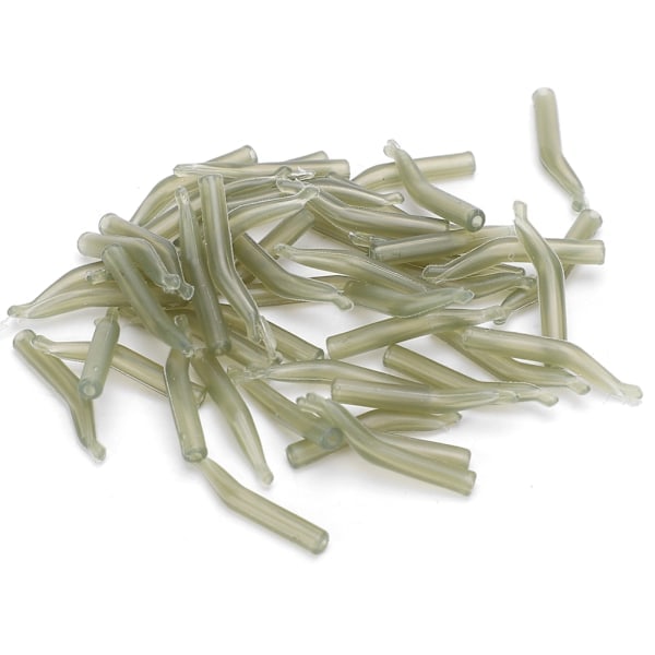 100 kpl 20mm PE Anti Tangles Line Aim Hook Sleeve Vaaleanvihreä Karpin Kalastustarvikkeet Varusteet
