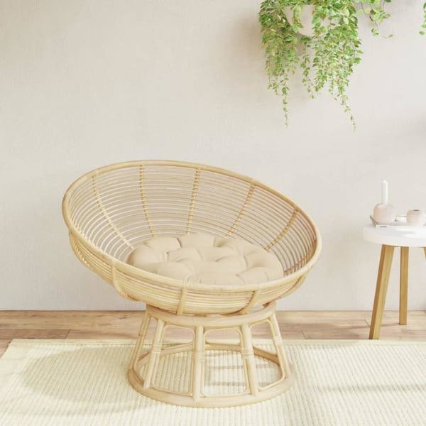 vidaXL Pyöreä istuintyyny beige Ø 60 x 11 cm oxford-kangas Pa Beige 1350