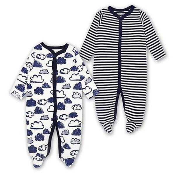 Newborn Sleepers Pyjamas Baby Babyer Tøj Bebes Spædbørn Tøj Beige B 9M
