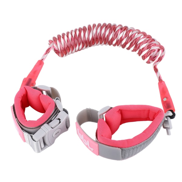 Sikkerhetsarmbånd for barn Multifunksjonelt reflekterende armbåndsbånd Sele for utendørs Rose Red 6,6 fot (reflekterende med lås)