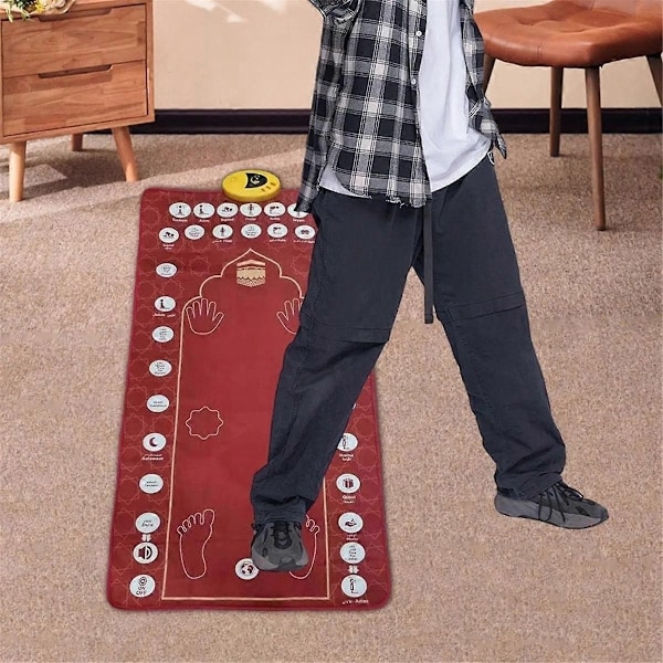 131x75CM Elektronisk Interaktiv Musikbönematta för Vuxna Lämplig för Fest Resa Familjebönematta (Svart) - Xin（PA）