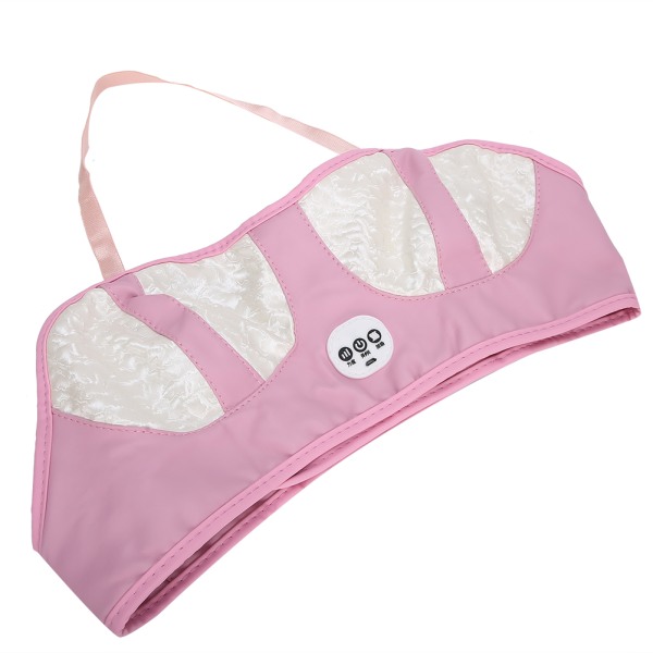 Elektrisk brystbrystmassagemaskine Brystforstørrelse Vibrationsbh-massageapparat PinkWhite (stik type)