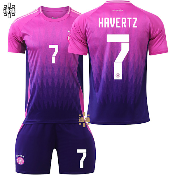 Tyskland 2024 Bortaltröja Nr. 7 Kai Havertz Tröja XXXL 7 Havertz