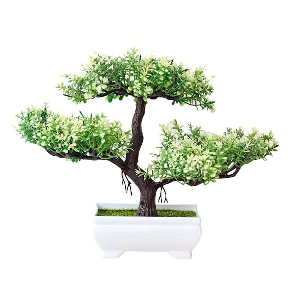 Fetong 1 stk Kunstig Blomst Furu Treplante Foto Prop Bryllup Hjem Bonsai Dekor? Pink