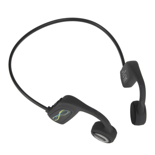 Bone Conduction Hörlurar Bluetooth5.0 Trådlösa hörlurar IP68 Vattentät Open Ear Headset för löpning Cykling Svart