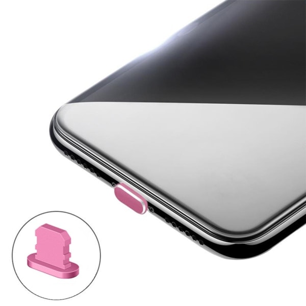 4 stk. Anti-støvprop Iphone12-serien USB - cover Sort 4 STK. pr. pakke