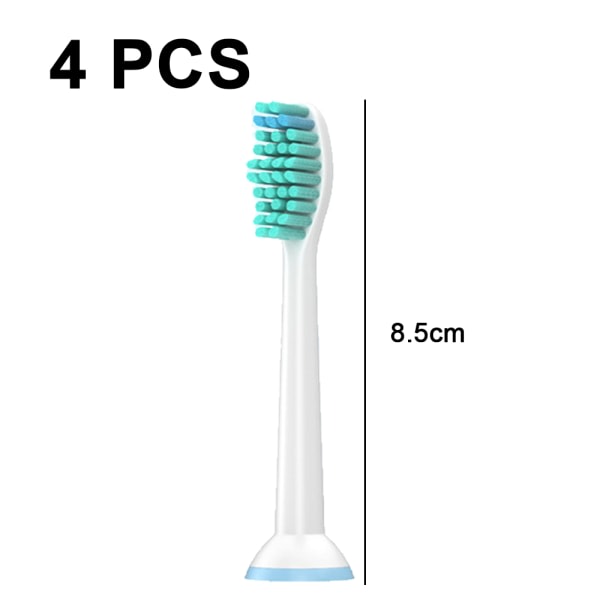 Ren ersättningsborsthuvuden för elektrisk tandborste, 4 borsthuvuden style 7