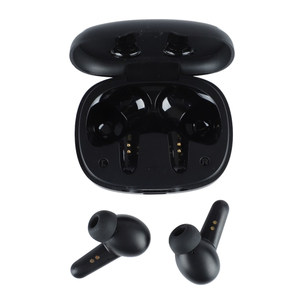 True Wireless Headphones Noise Reduction Low Latency Stereo Bluetooth -kuulokkeet musiikille, musta