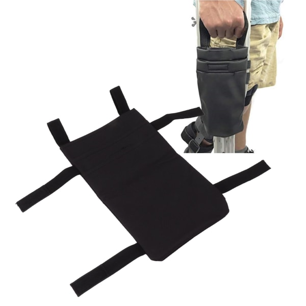 Sauvosauvojen säilytyslaukku riippuva kantotaskutasku Kannettava organizer Kevyt kävelykeppiin musta