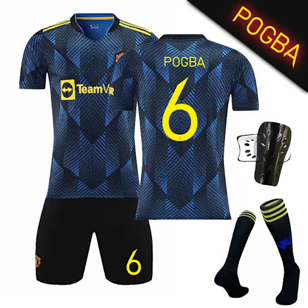 21-22 Uusi Mestarien liigan versio kaksi vieraspelipaita C Ronaldo pelinumero 10 Rashkompatibilitet medd tummansininen pelinumero 6 Pogba keltainen numero