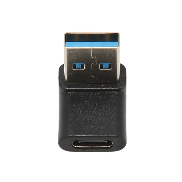 Rättvinklad USB C till USB A-adapter 10 Gbps Plug and Play USB A 3.0 hane till USB C 3.1 honadapter för bärbar dator