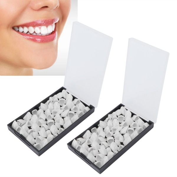 120 st Safe Dental Temporary Crown Framtänder Fake Teeth Faner Tandbytessats