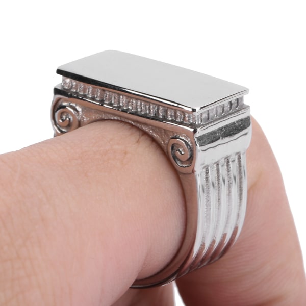 Menn ring Fasjonable titan stål høy polert mannlige smykker ring for fest reiser