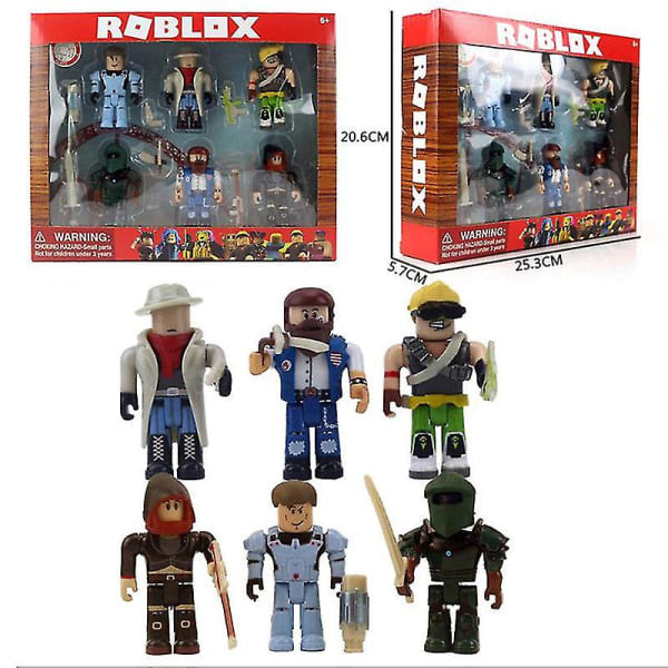 Roblox-figuurit lelut 7-8 cm PVC toimintahahmo lapset keräily 4 4 Monivärinen 4 Multicolor