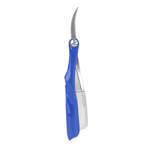Professionel bærbar hårskægbarbermaskine Foldemanuel barbermaskine Ansigtsplejeværktøj Blå