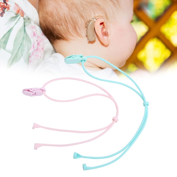 BTE-kuulokiinnike Lanyard AntiLoss silikoninen elastinen suojaköysi lapsille