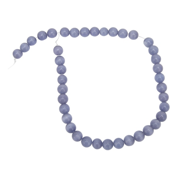 10 mm smykker DIY rund perle Utsøkt Elegant naturstein perle for armbånd Halskjede MakingLight Violet