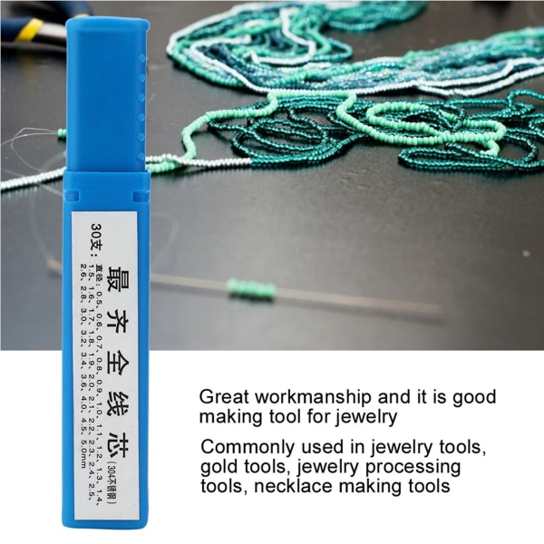 30 stk profesjonell metall solid kjernestang wire Tone smykker halskjede gjør verktøyet