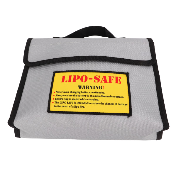 Eksplosjonssikker batteriveske Flammehemmende fibergrå brannsikker litiumbatteribeskyttelsesveske