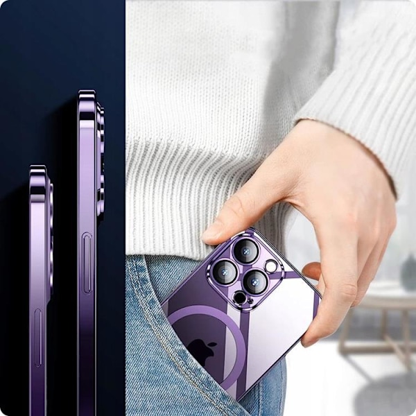 Tech-Protect iPhone 14 Mobilcover Magsafe Shine - Violet—PA