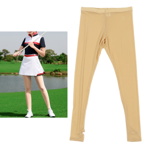 Golfleggings Is Silke Solbeskyttelse Meget elastisk UV-bestandig Golf Lady Trusseslange til udendørssport