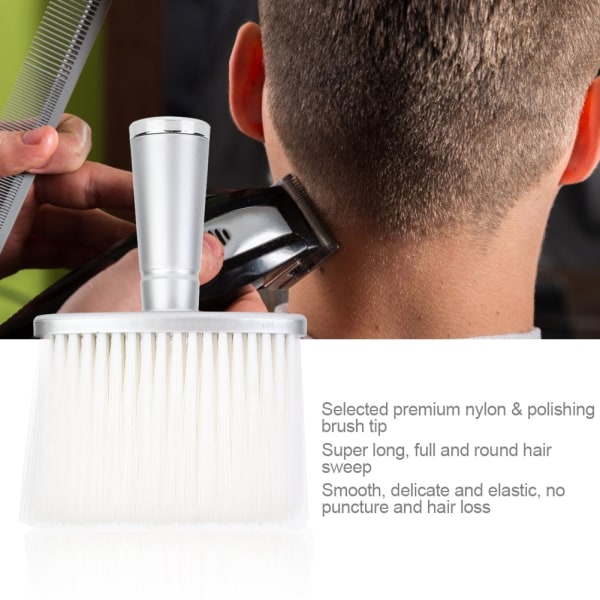 Neck Duster Brush Nylon Hårrengöring Sweep Brush Hårklippning Frisörverktyg