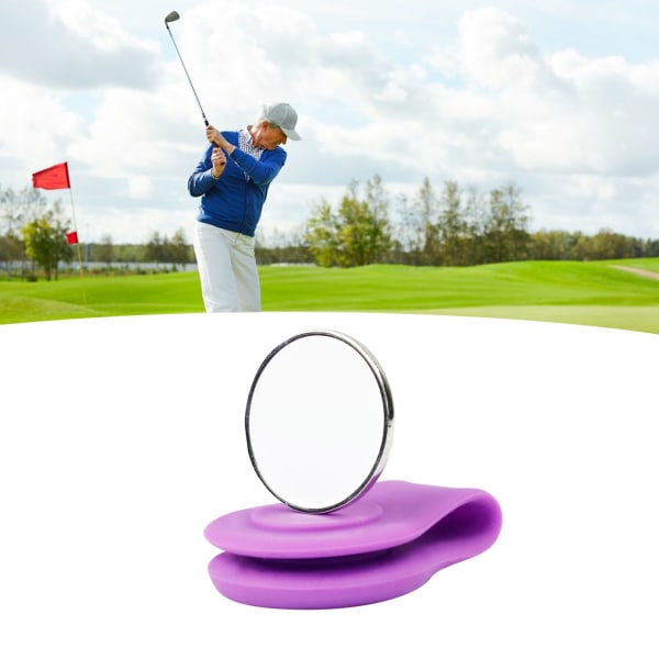 Magneettinen golfhattupidike Cap silikoni vakaa kiinnitys golfharjoitteluaputarvikkeet ulkourheiluun, purppura