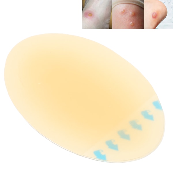 Blisterbandager Forhindrer Blister-gendannelse Healing Hydrokolloid gelpuder til fodtåhælOval (44 x 69 mm / 1,73 x 2,72 tommer)