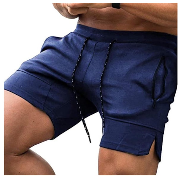 Herreshorts med glidelåslommer i flere farger - Navy blue Navy blue M