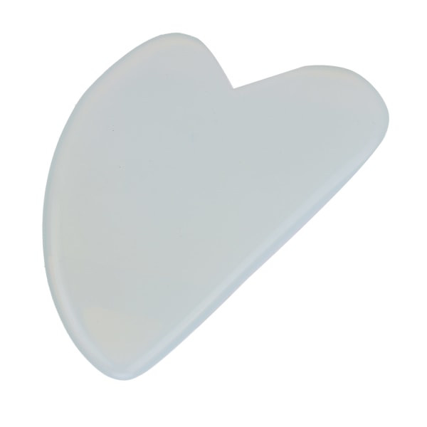 Gua Sha Board valkoinen opaalikivi sydämen muotoinen kaapiva hierontatyökalu kasvoille, kaulalle
