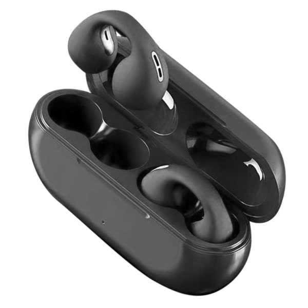 Trådlösa sporthörlurar Touch Control Lång standby-benledning Bluetooth headset för träningskörning Office Svart