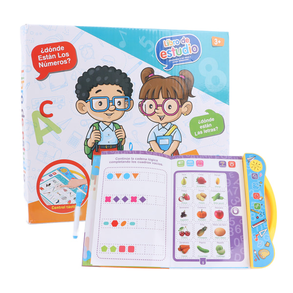 Elektronisk språkinlärningsbok Tidig pedagogisk elektrisk ljud interaktiv bok för barn