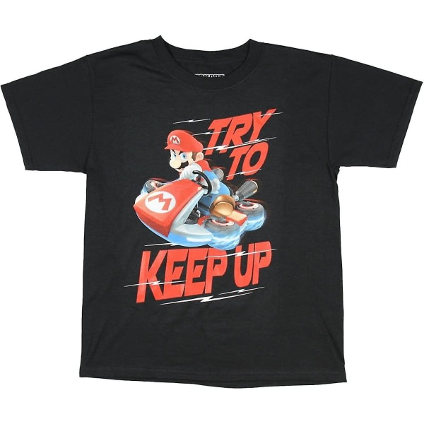 Nintendo Super Mario Mariokart Try To Keep Up Boys T-shirt (sm, 6/7) S