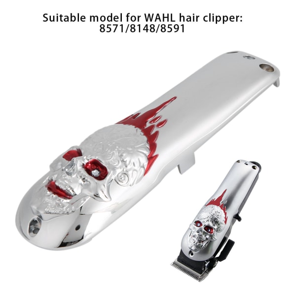 Professionell hårklippare främre cover Elektrisk hårklippare Trimmer skal Skyddshölje för WAHLSkeleton Silver
