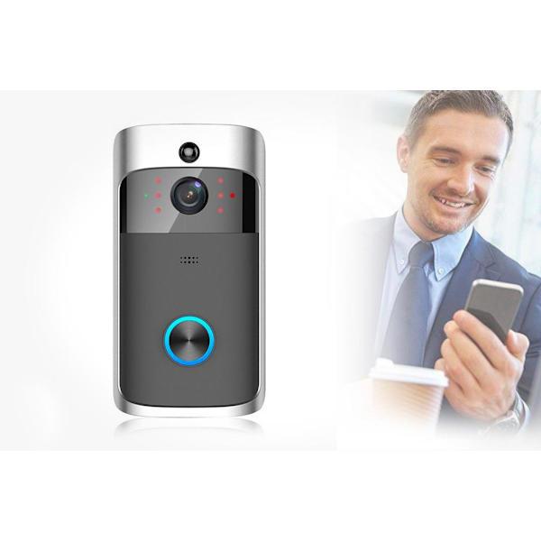 Trådlös videodörrklocka med rörelsesensor och WiFi