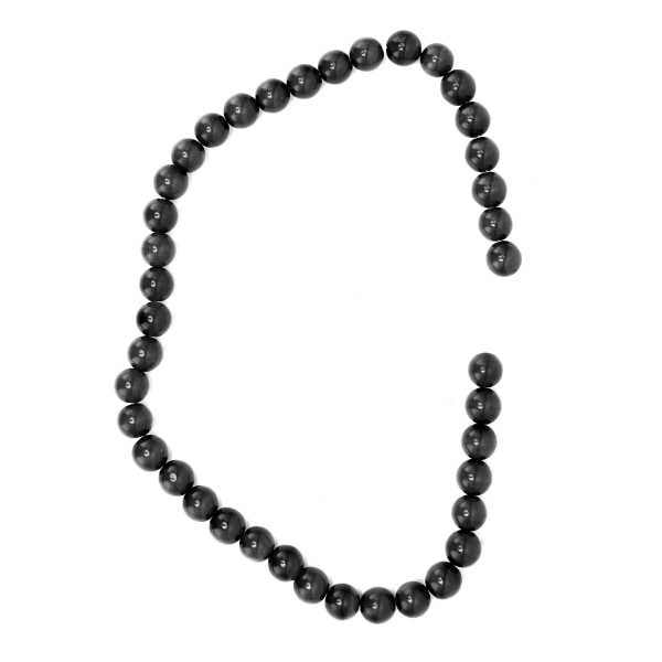 Natursten Spacer Beads DIY løse perler til fremstilling Halskæde Armbånd Smykker Tilbehør Sort