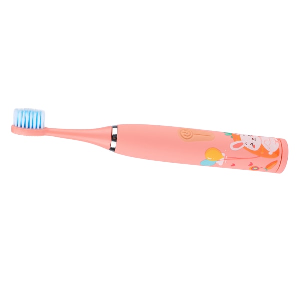 Børne elektrisk tandbørste 4 gear 8 børstehoveder USB-opladning Børne elektrisk tandbørste Pink
