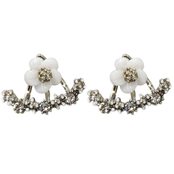 Fashionabla snygga örhängen i form av blommor Örhängen Drop Drop Smycken Accessoardekor (silver)