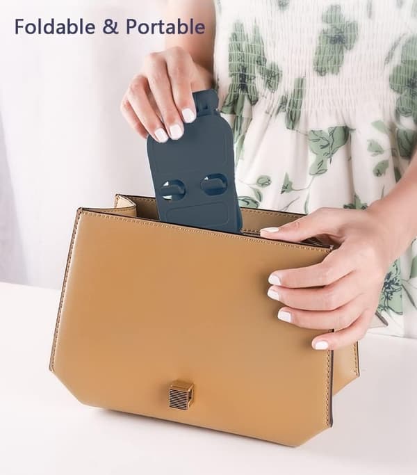 Foldable Cell Phone Stand, Portable Mobile Phone Holder, Adjustable Cell Phone Holder for Desk, Adjustable Viewing Angle, Stable Stand for Te
